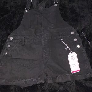 Jean overall shorts